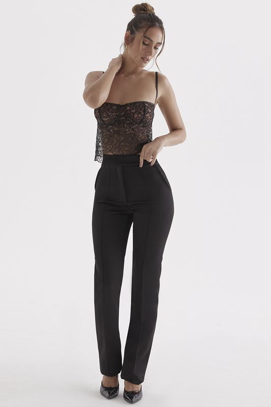 Pantalon House Of Cb Satins Noir | SXH-428607