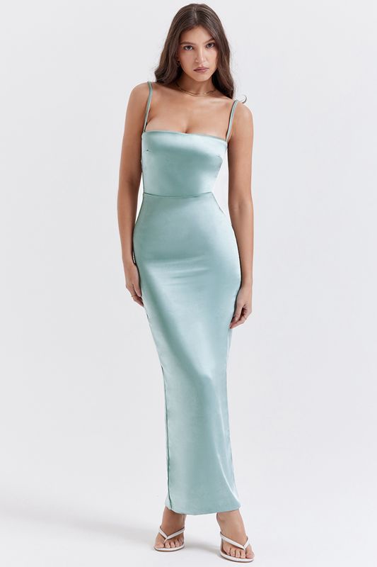 Peignoir House Of Cb Jade Maxi Turquoise | FBJ-731928