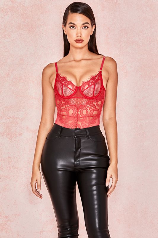 Body House Of Cb Dentelle Rouge | RIS-374860