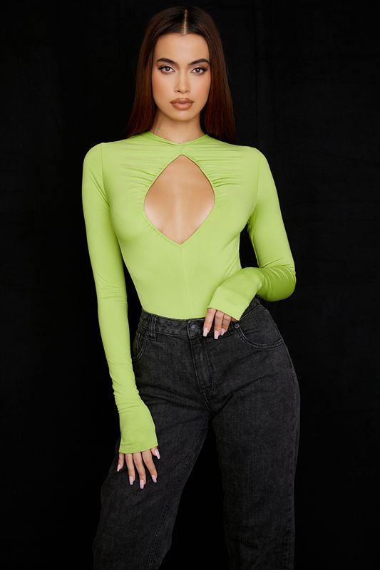 Body House Of Cb Green Cutout Vert Clair | MBG-895271