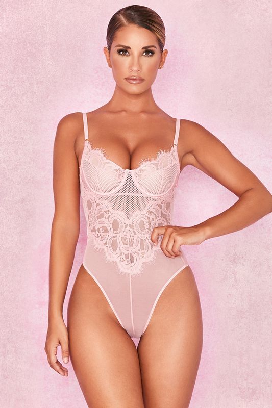 Body House Of Cb Pink Dentelle Rose | UTG-418532