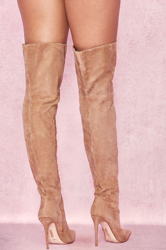 Bottes House Of Cb Real Daim Thigh Marron | JWM-794238