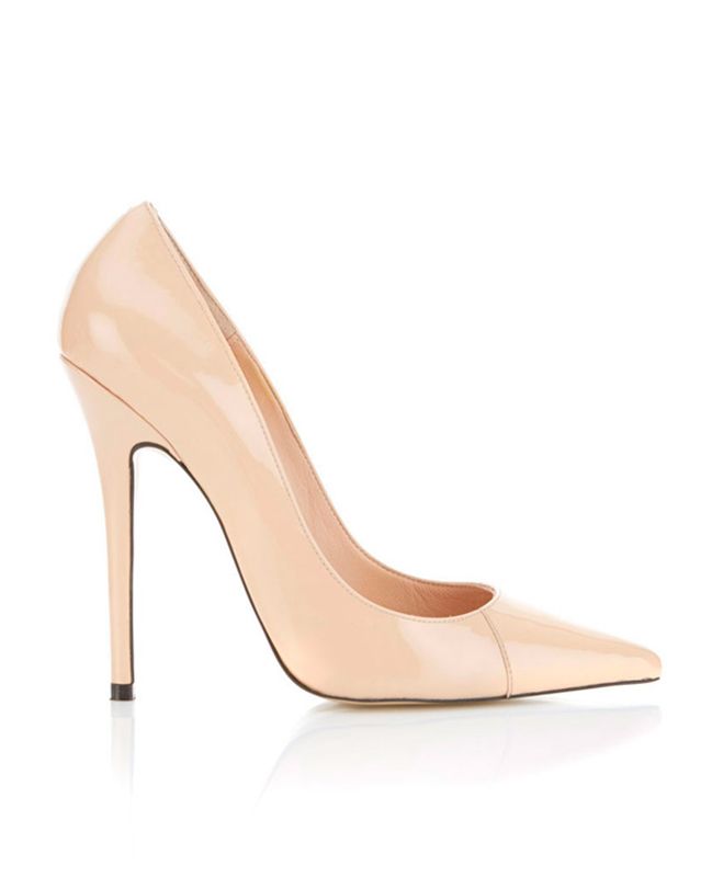 Escarpins House Of Cb Cuir Beige Pointed Embout High Heel Beige | PWU-508946