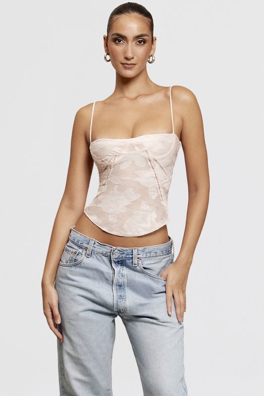 Hauts House Of Cb Floral Dentelle Camisole Rose | RLW-186724