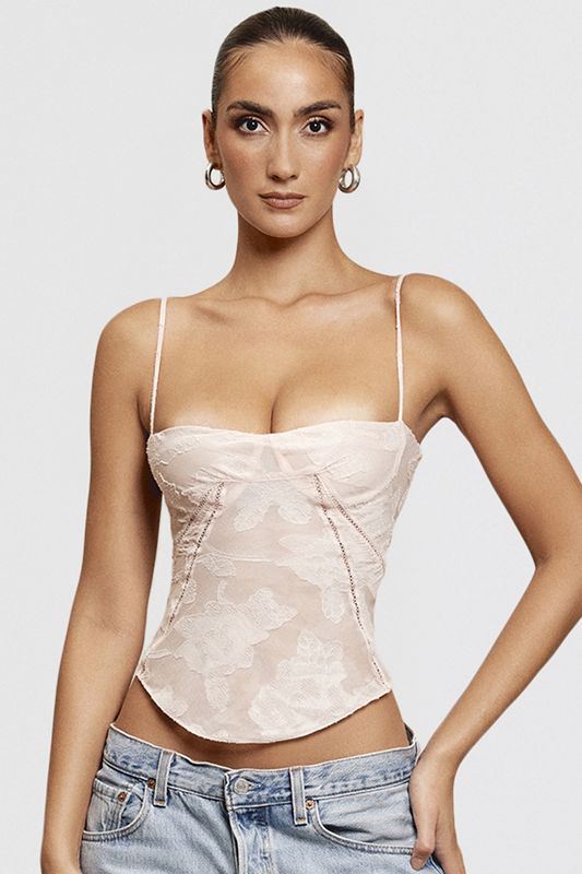 Hauts House Of Cb Floral Dentelle Camisole Rose | RLW-186724