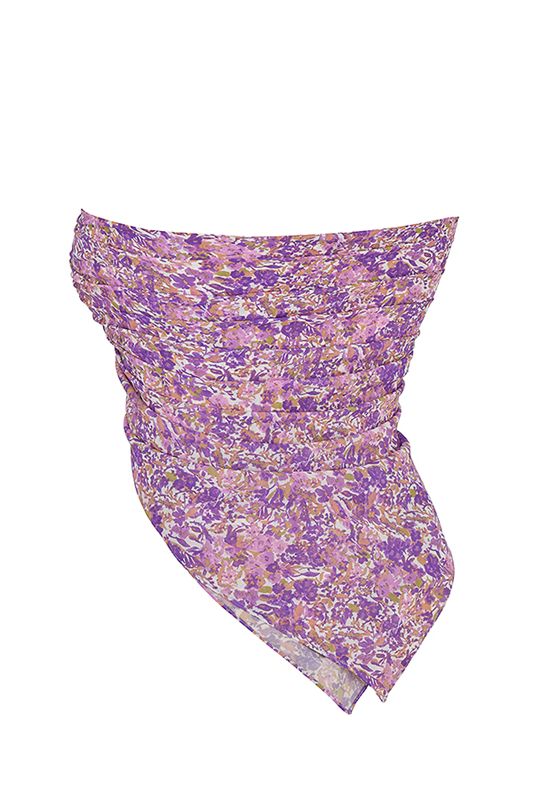 Hauts House Of Cb Floral Multi Use Scarf Violette | YBW-492357