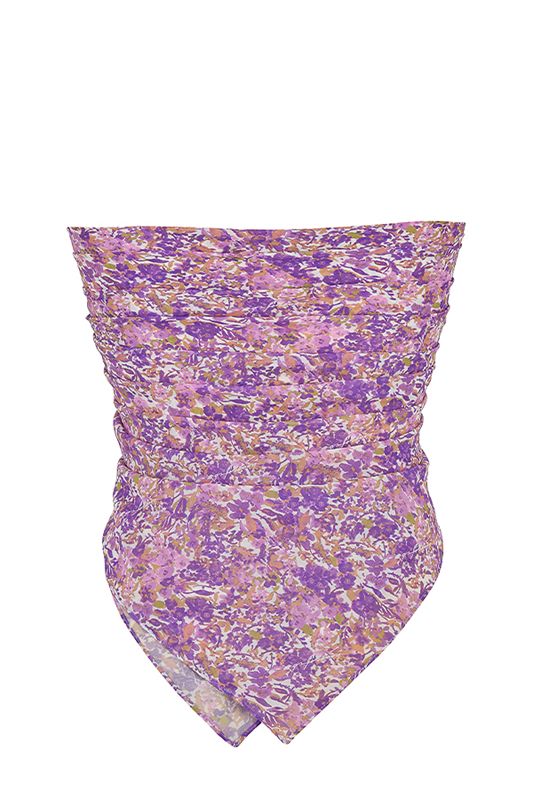 Hauts House Of Cb Floral Multi Use Scarf Violette | YBW-492357