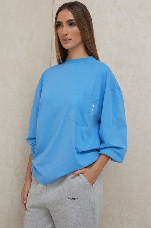 Hauts House Of Cb Long Sleeve Bleu | VJS-620381