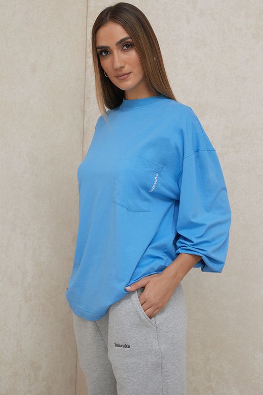 Hauts House Of Cb Long Sleeve Bleu | VJS-620381