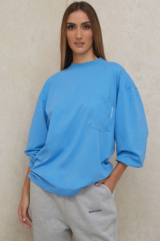 Hauts House Of Cb Long Sleeve Bleu | VJS-620381