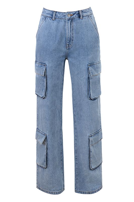 Jean House Of Cb Washed Utility Bleu | OTF-507396