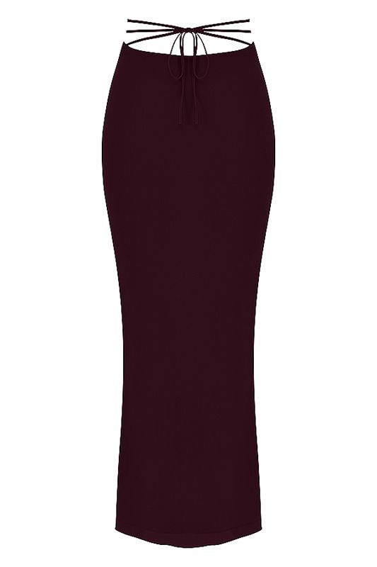 Jupe House Of Cb Cutout Maxi Bordeaux | XMZ-546123