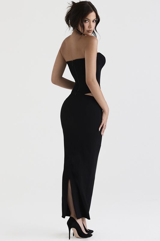 Jupe House Of Cb Cutout Maxi Noir | XWM-841095