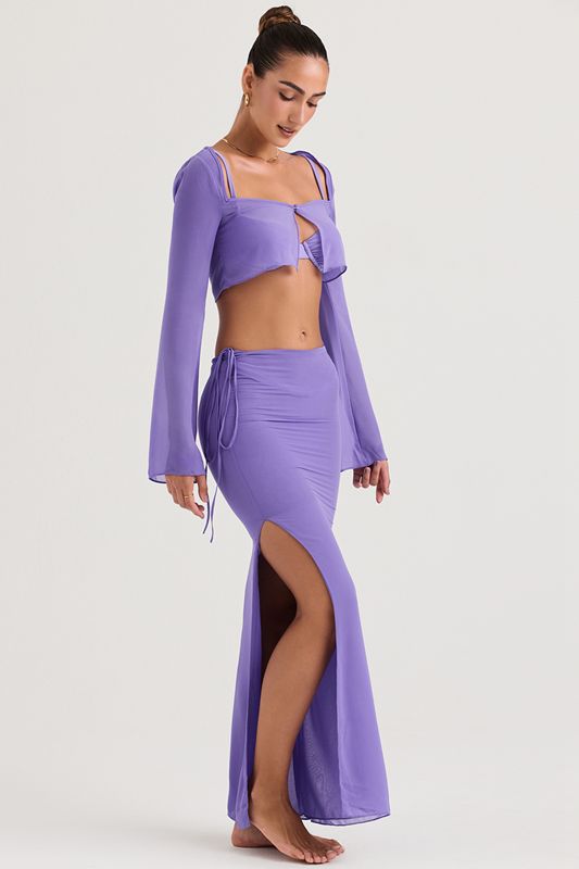 Jupe House Of Cb Cutout Maxi Violette | PXR-845021