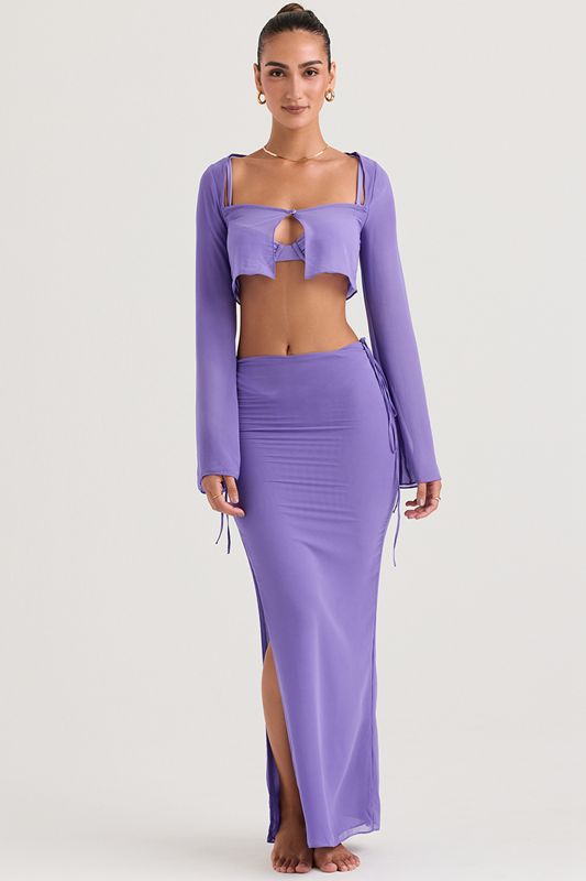 Jupe House Of Cb Cutout Maxi Violette | PXR-845021