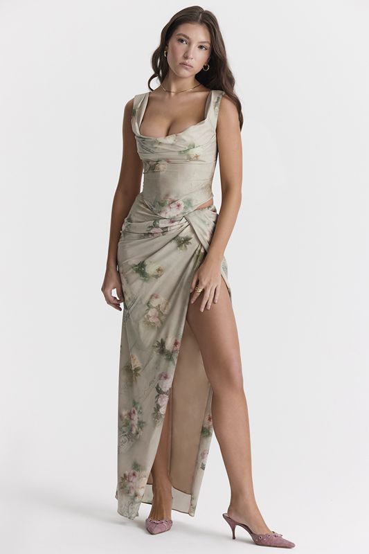 Jupe House Of Cb Floral Maxi Fleur | RGI-068291