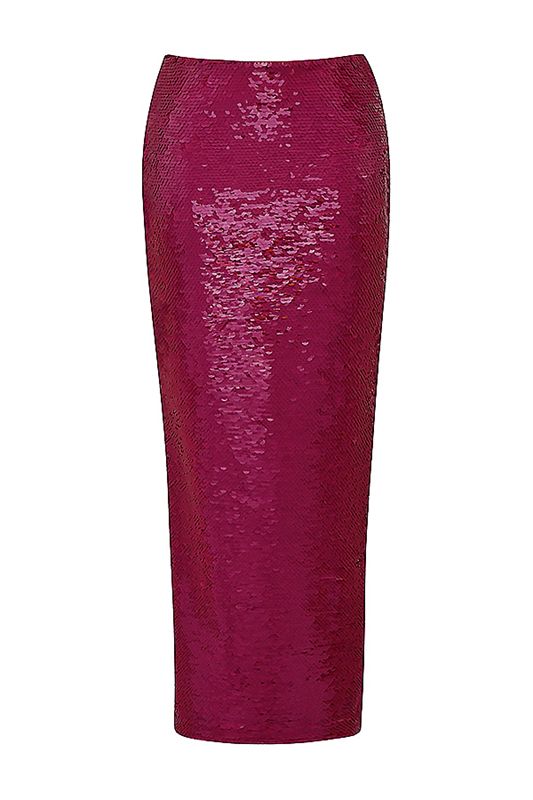 Jupe House Of Cb Pint Sequin Maxi Fushia | XBQ-496753