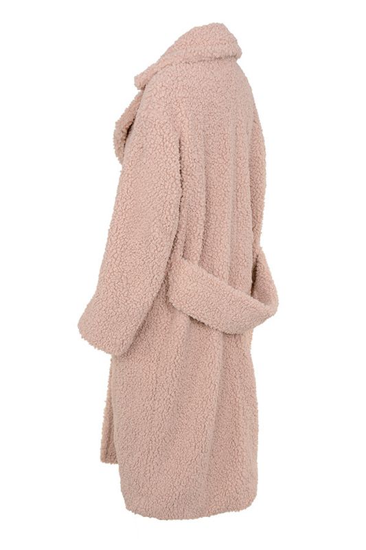 Manteaux House Of Cb Faux Fur Sherpa Rose | HMP-963125