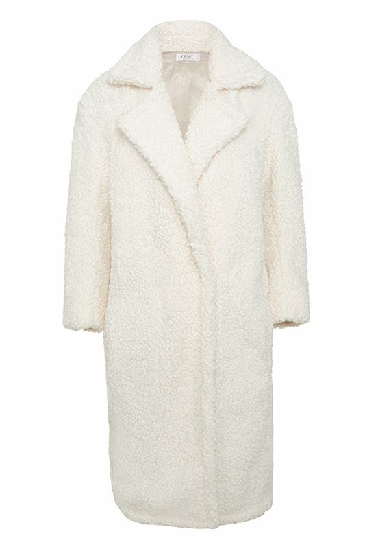 Manteaux House Of Cb White Faux Fur Sherpa Blanche | WPS-531962