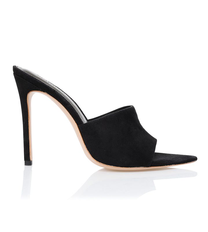 Mules House Of Cb Daim Pointed Noir | DAS-206138