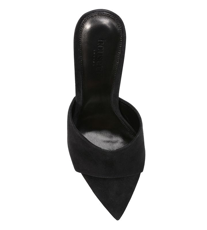 Mules House Of Cb Daim Pointed Noir | DAS-206138