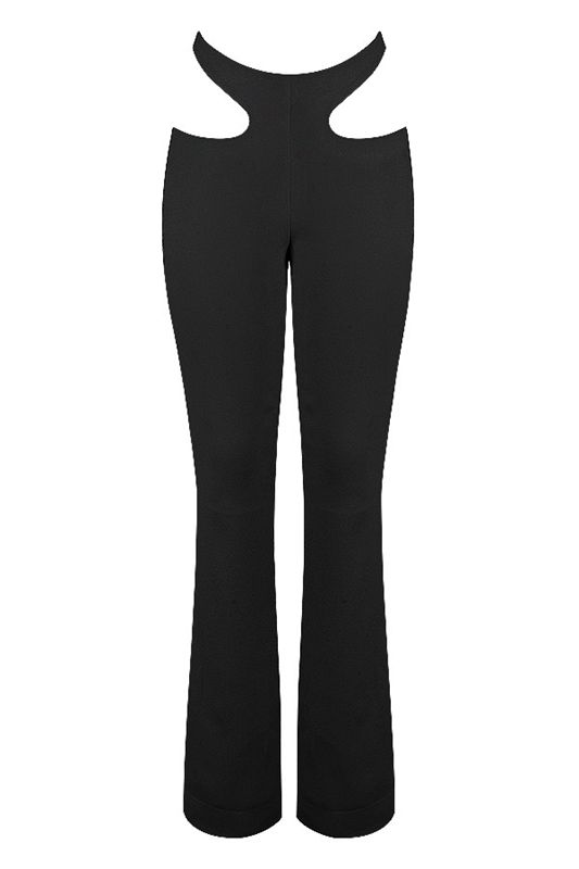 Pantalon House Of Cb Crepe Cutouts Noir | UQD-174862