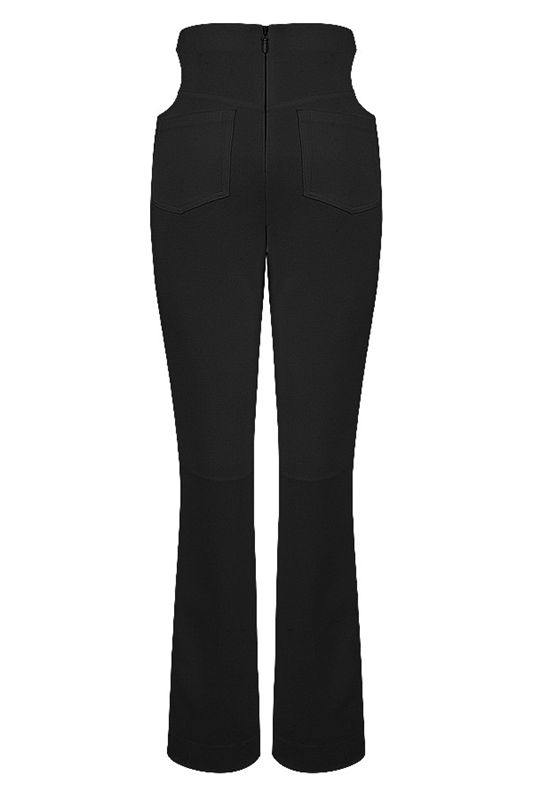 Pantalon House Of Cb Crepe Cutouts Noir | UQD-174862