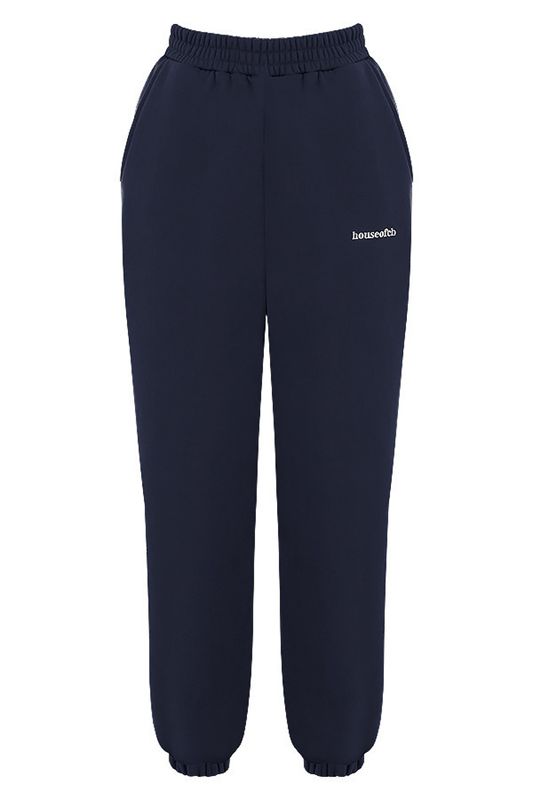 Pantalon House Of Cb Fleece Back Bleu Marine | TZA-297045