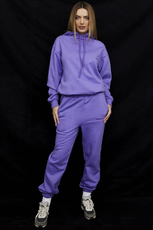 Pantalon House Of Cb Fleece Back Violette | AHU-910763