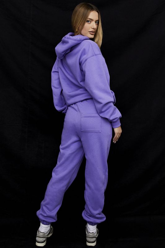 Pantalon House Of Cb Fleece Back Violette | AHU-910763