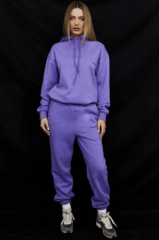 Pantalon House Of Cb Fleece Back Violette | AHU-910763