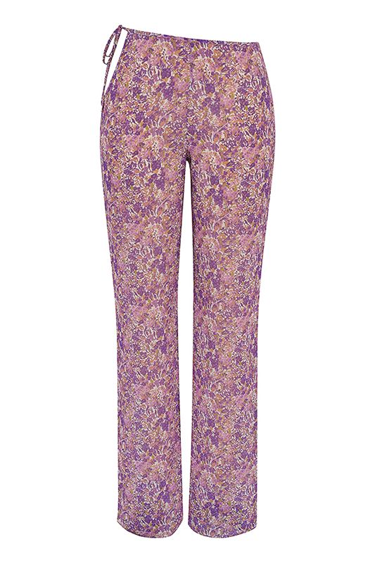 Pantalon House Of Cb Floral Cutouts Violette | PQW-617325