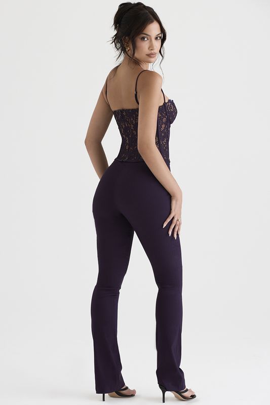 Pantalon House Of Cb High Waisteds Violette | KLC-125367