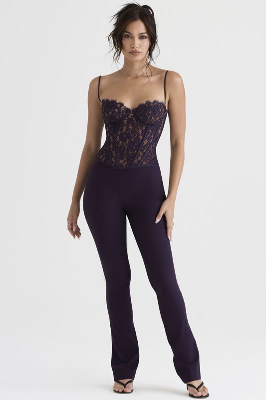 Pantalon House Of Cb High Waisteds Violette | KLC-125367