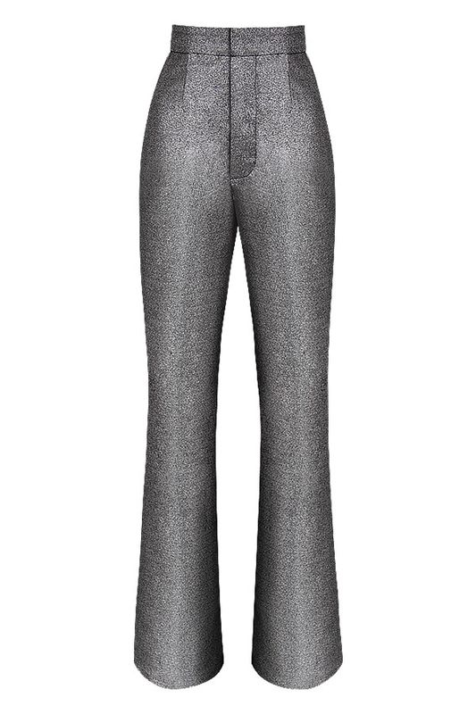 Pantalon House Of Cb Kick Flares Argent | EHP-375469