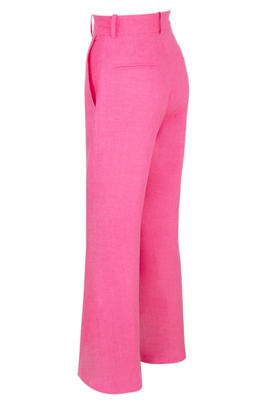 Pantalon House Of Cb Linen Blends Rose | IFX-296718