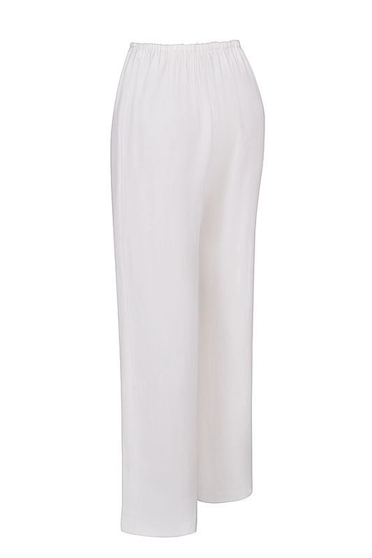 Pantalon House Of Cb Linen Mixs Blanche | DEN-017865