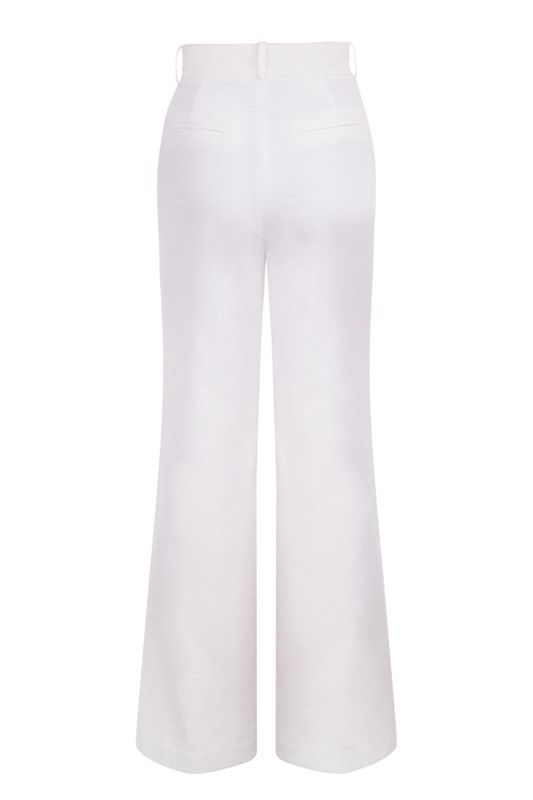 Pantalon House Of Cb Linen Mixs Blanche | WHP-496015