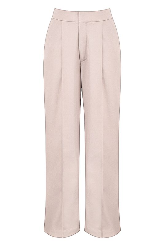 Pantalon House Of Cb Loose Fits Beige | EBC-658439