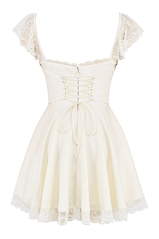 Peignoir House Of Cb A-Line Mini Blanche | BIA-920173