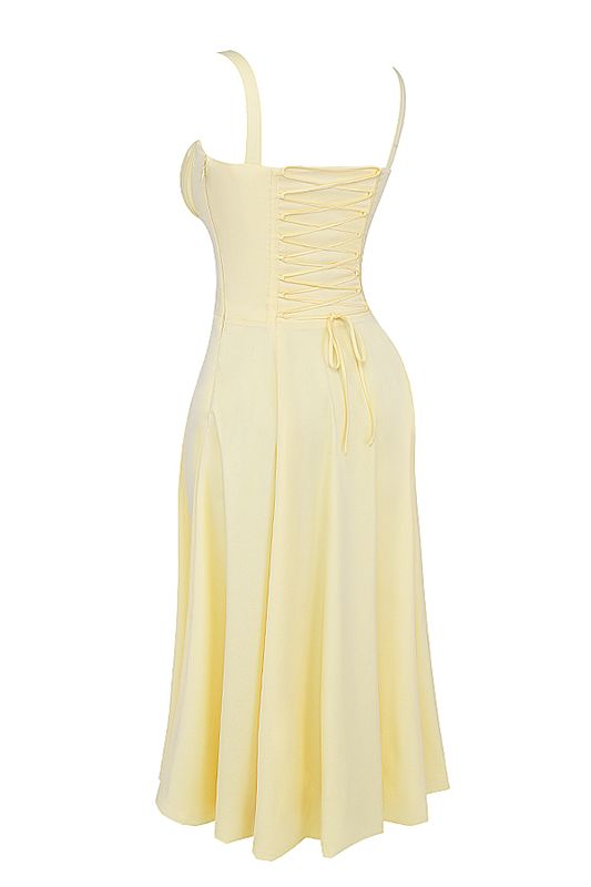 Peignoir House Of Cb Bustier Jaune | KHL-163942