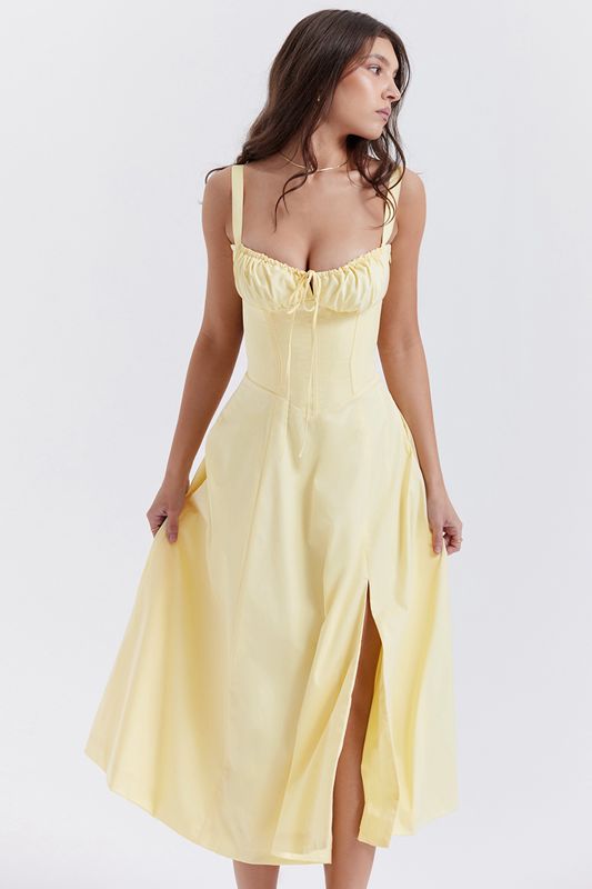 Peignoir House Of Cb Bustier Jaune | KHL-163942