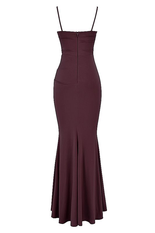 Peignoir House Of Cb Cherry Maxi Bordeaux | UXN-359402