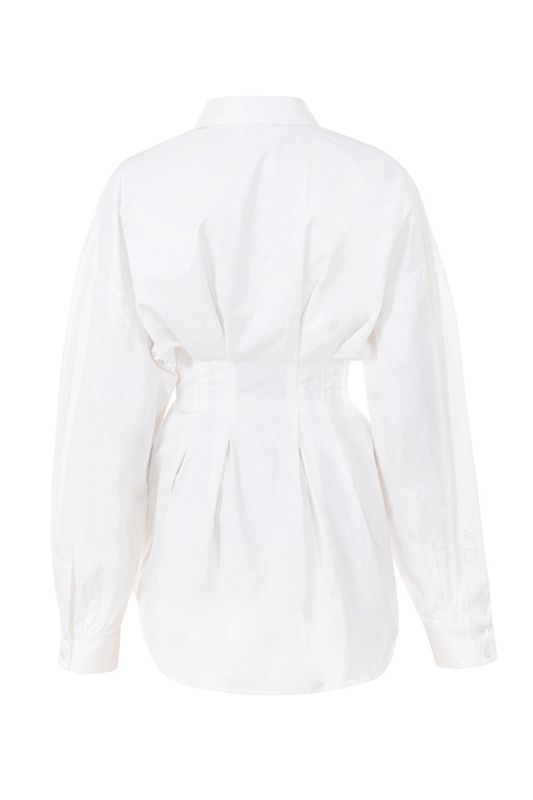 Peignoir House Of Cb Cinched Taille Shirt Blanche | ELV-826179