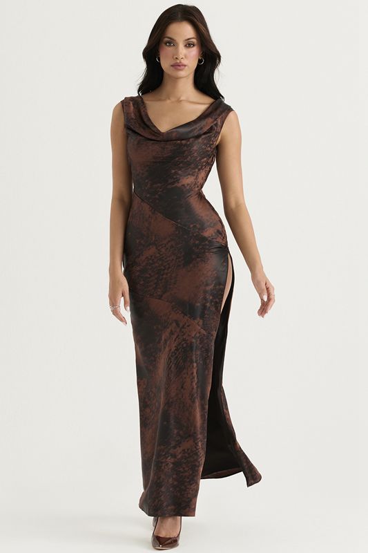 Peignoir House Of Cb Copper Bias Cut Maxi Cuivre | ZKV-128407