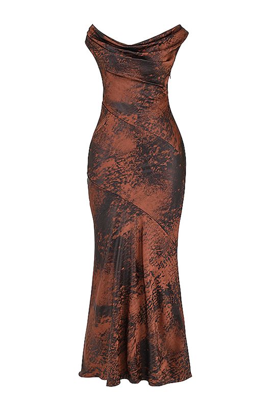 Peignoir House Of Cb Copper Bias Cut Maxi Cuivre | ZKV-128407