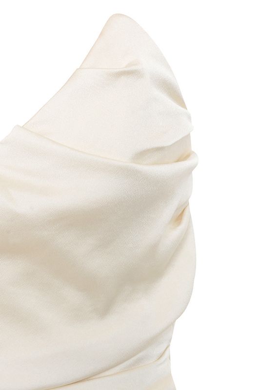 Peignoir House Of Cb Draped Ruched Mini Blanche | YUF-870413