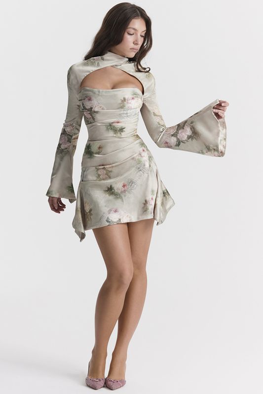 Peignoir House Of Cb Floral Draped Fleur | GSL-256839