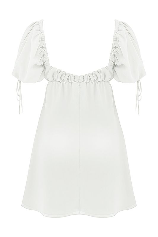 Peignoir House Of Cb Georgette Mini Blanche | DNJ-350614