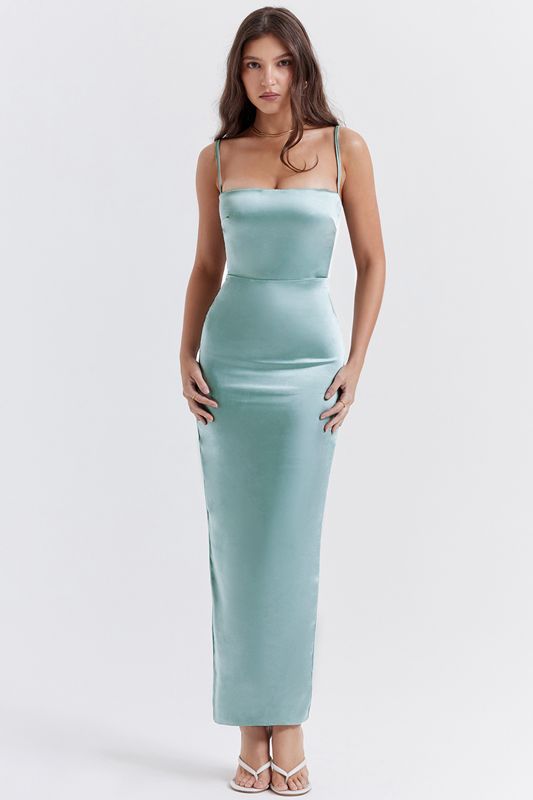 Peignoir House Of Cb Jade Maxi Turquoise | FBJ-731928